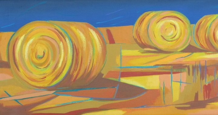 14-La récolte 60 x 20 cms